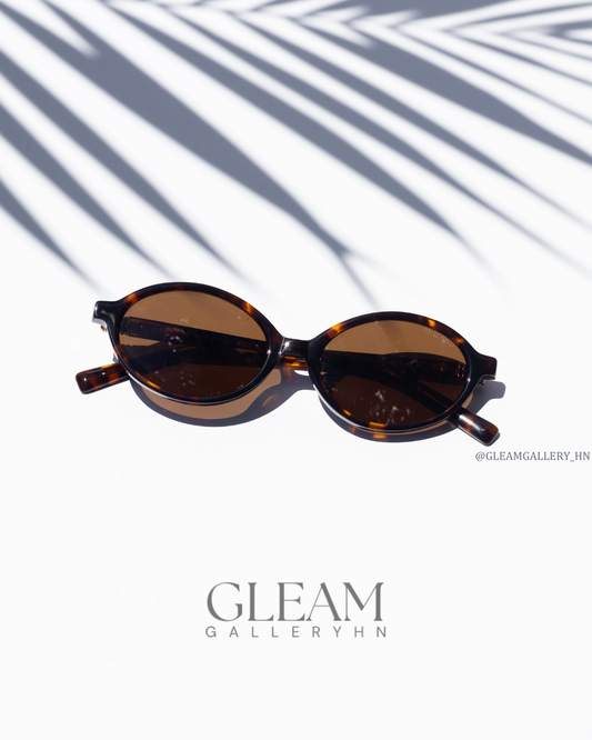MIU MIU OVAL TORTOISE BROWN