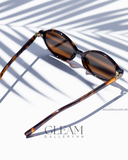 MIU MIU OVAL TORTOISE BROWN